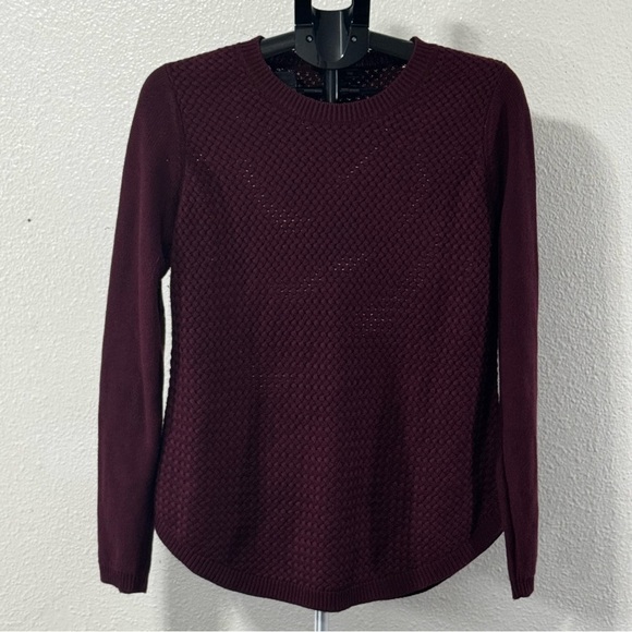 Lety & Me Sweaters - Preppy Knit Crew Neck Sweater with Tan Elbow Patches